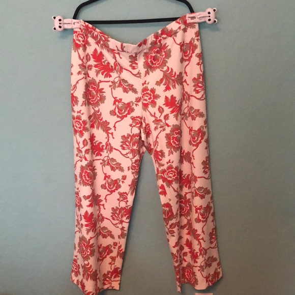 Dennis Basso Printed Luxe Crepe Pull-On Wide-Leg Pants And Tunic Top 2 Piece Set - Picture 3 of 13